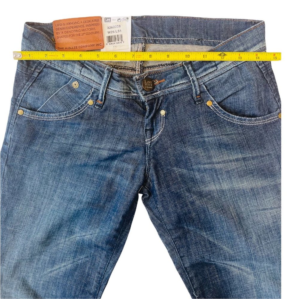 RARE Vintage Lee Works Denim Blue Jeans Women's Men's Size W25xL31 - Picture 4 of 10